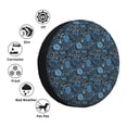 thumbnail image 4 of Susaid Winter Blue Forest Deer Print Tire Covers,Waterproof Anti-UV Snow Sun Rain Tire Covers for RV,Truck, SUV, Trailer, Camper-14 inch, 4 of 6