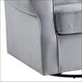 thumbnail image 5 of Glider Chair with Smooth Swivel, Light Gray Fabric | Multiple Color Options | User-Friendly Design, 5 of 8