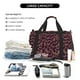 thumbnail image 5 of Fotbe Beautiful Purple Butterflies Bolsa de Viaje con Estampado, Bolsa de Fin de Semana para Mujer con Compartimento para Zapatos, Bolsa de Gimnasio con Bolsillo Húmedo, 5 of 7