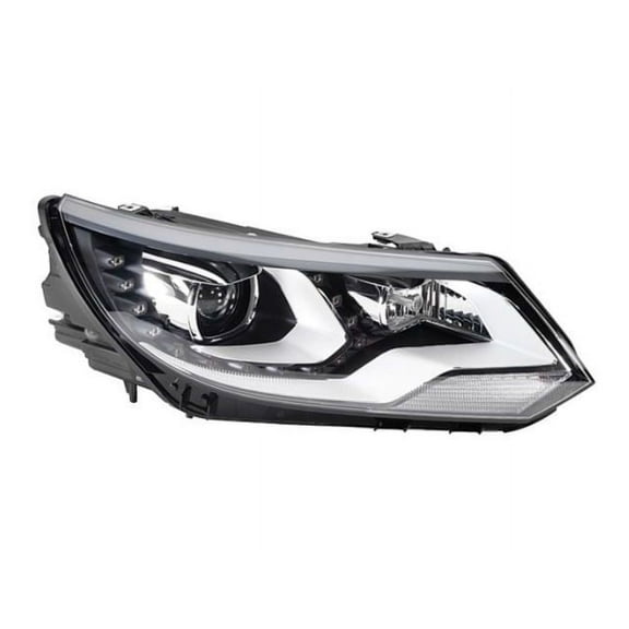 Right Passenger Side Headlight Assembly - Compatible with 2012 - 2017 Volkswagen Tiguan 2013 2014 2015 2016