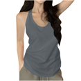 thumbnail image 3 of ZyeKqe Racerback Sleeveless Shirts for Women Deep V Neck Tank Top Loose Fitted Undershirts Base Layer Top, 3 of 5