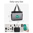 thumbnail image 6 of BAGSMART Crush Tote Bag for Women, 20L Puffer Work Tote with Zipper, Travel Essentials Quilted Nurse Hospital Bag, Black, 6 of 7
