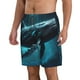 thumbnail image 2 of Balery Vintage Blue Pattern Whale Traje de Baño Estilo Hawaiano para Hombre, Shorts de Secado Rápido con Bolsillos-3X-Large, 2 of 6