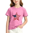 thumbnail image 2 of BFHHYA Youth 4th of July Tee Tops Patriotic Print Crew Neck Short Sleeve Shirts Boys Girls Summer Fashion Tees Shirts 3-15 Years, 2 of 6