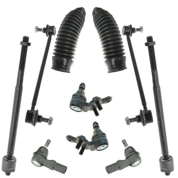 TRQ 10pc Kit Ball Joint Tie Rod Sway Bar Link Rack Boot for Camry Avalon ES300 PSA59372 Fits select: 1997-2001 TOYOTA CAMRY, 1997-2004 TOYOTA AVALON