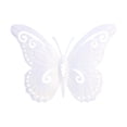 thumbnail image 7 of Ouuluon Butterfly Wall Decor Cute Art Butterfly Ornament, White 9x7in Hanging Decoration for Outdoor Fence Garden Courtyard Balcony Decor, 7 of 7