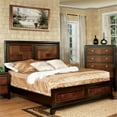 thumbnail image 2 of Bowery Hill Transitional Wood Queen Panel Bed in Acacia/Walnut, 2 of 9