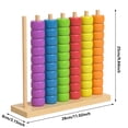 thumbnail image 3 of Wooden Color Match Challenge Game,Color Matching Toys,Fast-Paced Rainbow Ring Stacking Puzzle Game for Learning & Sorting Color Competitive Tabletop Brain Games for Family Fun and Strategy Lovers, 3 of 7