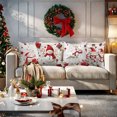 thumbnail image 4 of Yucurem Christmas Cushion Covers Set of 4, Christmas Tree Snowman Reindeer Santa Decorative Pillowcase for Home Sofa Living Room Couch Bed, 4 of 9