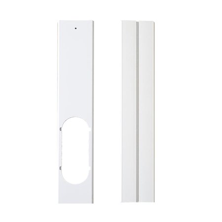 

2Pcs Adjustable Window Seal Plate Well-Sealed Window Slide Kit Plate Exhaust Hose Tube Connector for Air Conditioner Window Home