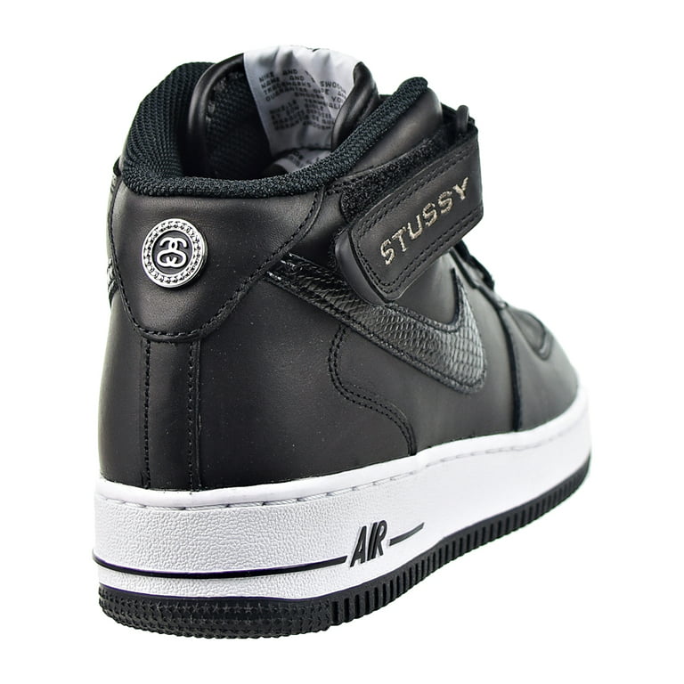Nike Mens Air Force 1 Mid DJ7840 001 Stussy - Black