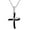 Black, variant on Endless Faith Infinity Cross with Black Onyx Inlay Sterling Silver Necklace