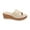 Beige, variant on NOKIO Bathroom Slippers for Women's Beach Slope Heel Slippers Hollow Casual Slippers Slope Bottom Shoes Retro Sandals Open Toe