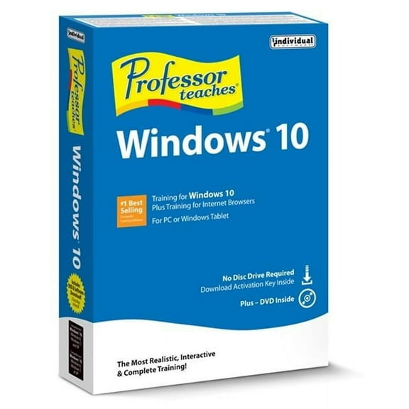 Individual Software  Professor Teaches Windows 10