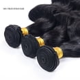 thumbnail image 2 of USTAR Brazilian Remy 9A Human Hair Loose Wave 3 Bundle Hair Extensions with Lace Closure for Women Brazilian Hair Weave Double Weft Thick Soft Hand Tied Hair Weave, 2 of 6