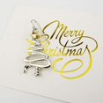 thumbnail image 2 of Pendientes colgantes con diseño de árbol de Navidad, color dorado y plateado, en dos tonos, para mujeres y niñas, 2 of 5