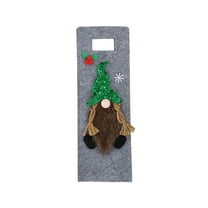 WEGFTDUOP Christmas Wine Bottle Cover Cute Red Wine Bottle Decoration Bag Christmas Dining Table Ambiance Decoration Holiday Products