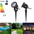 thumbnail image 2 of Led Césped Jardín Luz De Inundación Patio Patio Camino Proyector Lámpara Con Base Impermeable Blanco Cálido Ac / Dc 12V 7W Speravity HA024199-03, 2 of 5