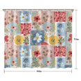 thumbnail image 5 of Pioneer Flower Floral Print Pattern Shower Curtain 84"x72", Bathroom Decorative Shower Curtain Set with 12 Hooks, Waterproof Washable, 5 of 6