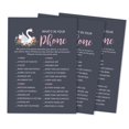 thumbnail image 1 of Inkdotpot 50-PackSwanWhats On Your Phone Bridal ShowerGameWedding Shower Bachelorette Party Bulk ActivityGameCards, 1 of 7