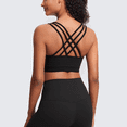 thumbnail image 5 of SOMER Women’s Sports Bra Strappy Back Padded Seamless Workout Bra High Impact Support Stretchy Yoga Tank Top for Gym Running Fitness, 5 of 6