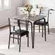 thumbnail image 1 of QinaQin Juego de comedor compacto para 2 personas, con mesa tipo bistró y 2 sillas tapizadas, ideal para cocina, comedor pequeño o departamento con poco espacio, 1 of 8