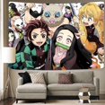 thumbnail image 2 of Demon Slayer Tapestry-Demon Slayer Poster-Anime Tapestry-Demon Slayer Party, Can Be Hung In The Living Room Bedroom 60x80 Inch Demon Slayer Background, 2 of 4