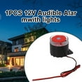 thumbnail image 5 of DC12V 120dB Loud Wired Horn Siren Sound Home Alarm System Indoor with Light, 5 of 6