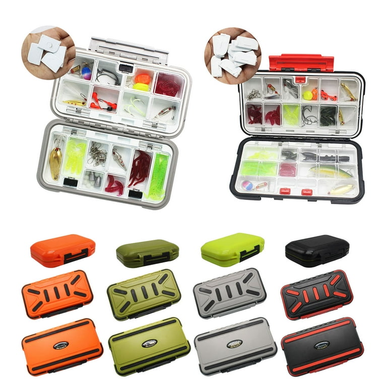 Plastic Fishing Tool Box Tool Organizer Lightweight Tackle Storage Box  Double-Sided Bait Lure Box Toolbox Easy to Carry 