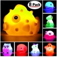 thumbnail image 3 of Juguetes de Baño JASNKKONT 8 Piezas Animales de Goma Flotantes con Luz, 3 of 7