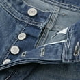 thumbnail image 4 of Moda para Hombre Pantalones con Agujeros Rasgados Y Flacos Pantalones Rectos Pantalones de Mezclilla de L Hugo Pantalones vaqueros, 4 of 9