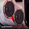 thumbnail image 2 of Par de Bocinas para Automóvil Pyle 6” x 9”, 400W, 4 Vias, Cono de Inyección de Polímero Azul Mejorado, Caucho Butílico No Fatigante, Frecuencia de 50 - 20kHz, 4 Ohmios y Bobina de Voz ASV de 1.25”, 2 of 4