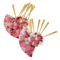thumbnail image 5 of Japanese Hair Accessories Bridal Hair Ornaments Wedding Cultural Symbolism Cloth Assorted Color for 2Pcs, 5 of 5