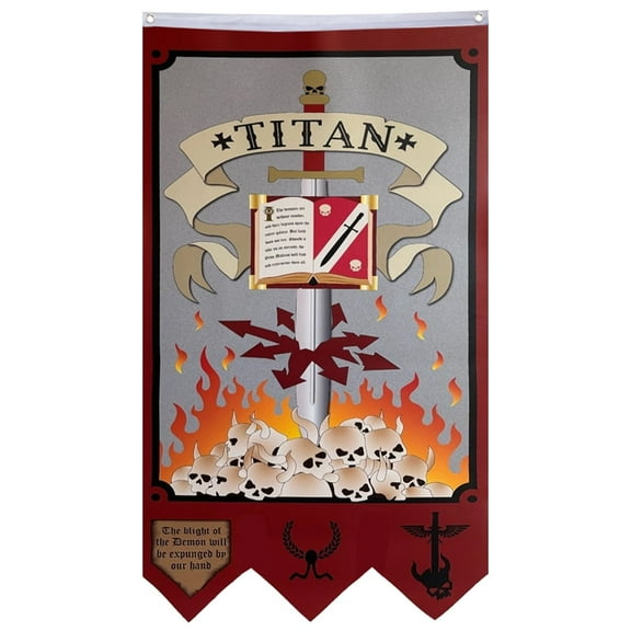 Grey Knights Titan Chapter Flags Banner Home Yard Garden Decor 30x50 inch