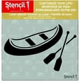 thumbnail image 2 of Canoe Stencil Art Craft - 5.75" x 6", 2 of 6
