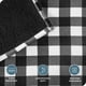 thumbnail image 2 of Manta de Cama de Felpa Sherpa Bare Home Reversible Liviana Tamaño Matrimonial/queen Cuadros Escoceses Blanco/negro, 2 of 4