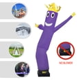 thumbnail image 3 of 3m/10ft Freestanding Advertising Inflatable Tube Men, Blow Up Giant Waving Arm Guy Fly Human Model(Purple), 3 of 14