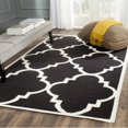 thumbnail image 4 of Safavieh Dhurries Black Contemporary Rug - Runner 2'6" x 8', 4 of 5