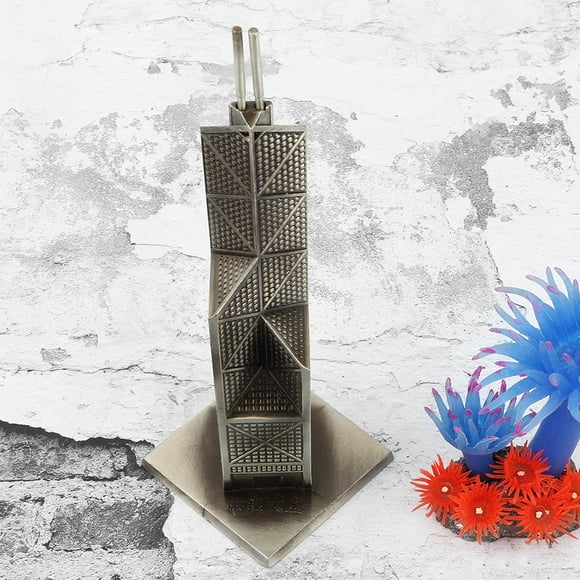 Bank Of China Tower, Silver Grey Bank Of China Decor, Home Decor For Bedroom Decor Office Decor Desktop Decor