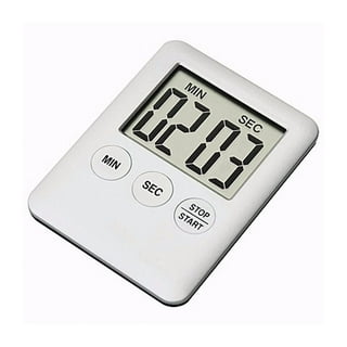 Willstar Digital Timer 2pcs 24-hours LCD Kitchen Timers Kitchen Clock Timer with Alarm,White