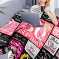 thumbnail image 2 of 30th Birthday Gifts for Women Birthday Decorations for 30 Year Old Women, Gifts for Women Birthday Unique, Birthday Presents for Her Mum Wife Sister Friend, Soft Throw Blanket 60"X50", 2 of 6
