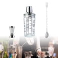 thumbnail image 3 of Coctelera de acero inoxidable-mezclador de bebidas Bartender Martini Shaker Bar Tool Boston Shaker-para familias, herramientas de vino, accesorios de Juego de 3 piezas Macarena Cocteleras, 3 of 7