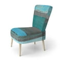 thumbnail image 2 of Designart "Abstract Colorful Lines Pattern Grunge" Upholstered Modern Accent Chair and Arm Chair, 2 of 5