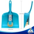 thumbnail image 6 of MR. Siga Dustpan and Brush Set, Pack of 2, Blue & Grey, 6 of 7