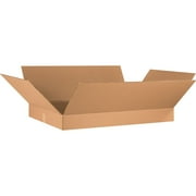 Box Partners Flat Corrugated Boxes 36" x 24" x 4" Kraft 10/Bundle 36244