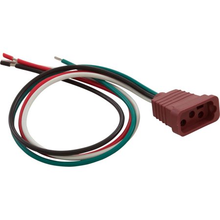 Receptacle, H-Q, Pump 2, 2 Speed, Molded, Brown, 14/4