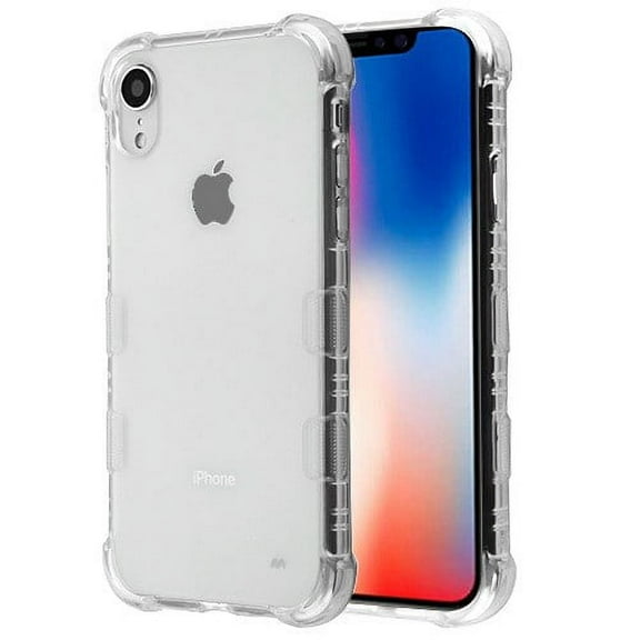 Apple iPhone XR (6.1 Inch) Phone Case Slim Thin Tuff Klarity Hybrid Candy Silicone Rubber Soft Protective Cover Clear Transparent Phone Case for Apple iPhone Xr (6.1")