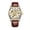 No. 5 Gold Plate with White Strap, variant on Men's watch, fully automatic mechanical watch, Korean version, business style, double-sided hollow design, new mechanical men's wristwatch, fashionable watch