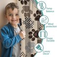 thumbnail image 3 of Blackout Kids Curtains,Paw Print Childrens Insulated Curtains Set Of 2,Bedroom Essentials,Toddler Room Decor 42x54in(106x137cm), 3 of 4