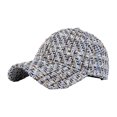 thumbnail image 2 of Xijirk Baseball Cap Textured Woven Curved Brim Fashion Hat for Daily Casual Street Travel Outdoor Wear,Black,One Size, 2 of 7